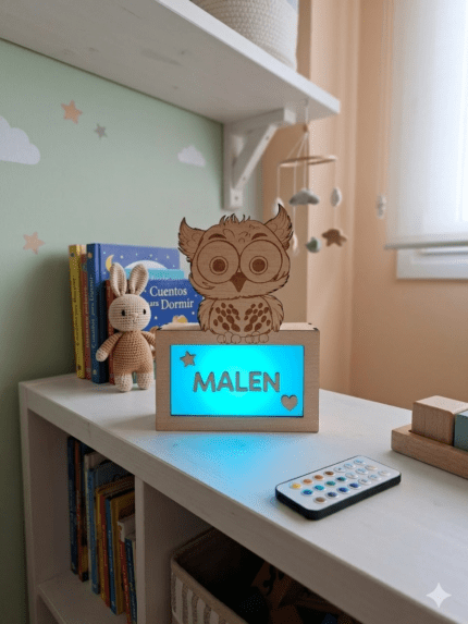 LAMPARA LITTLE OWL 2 MiA Grabado Láser